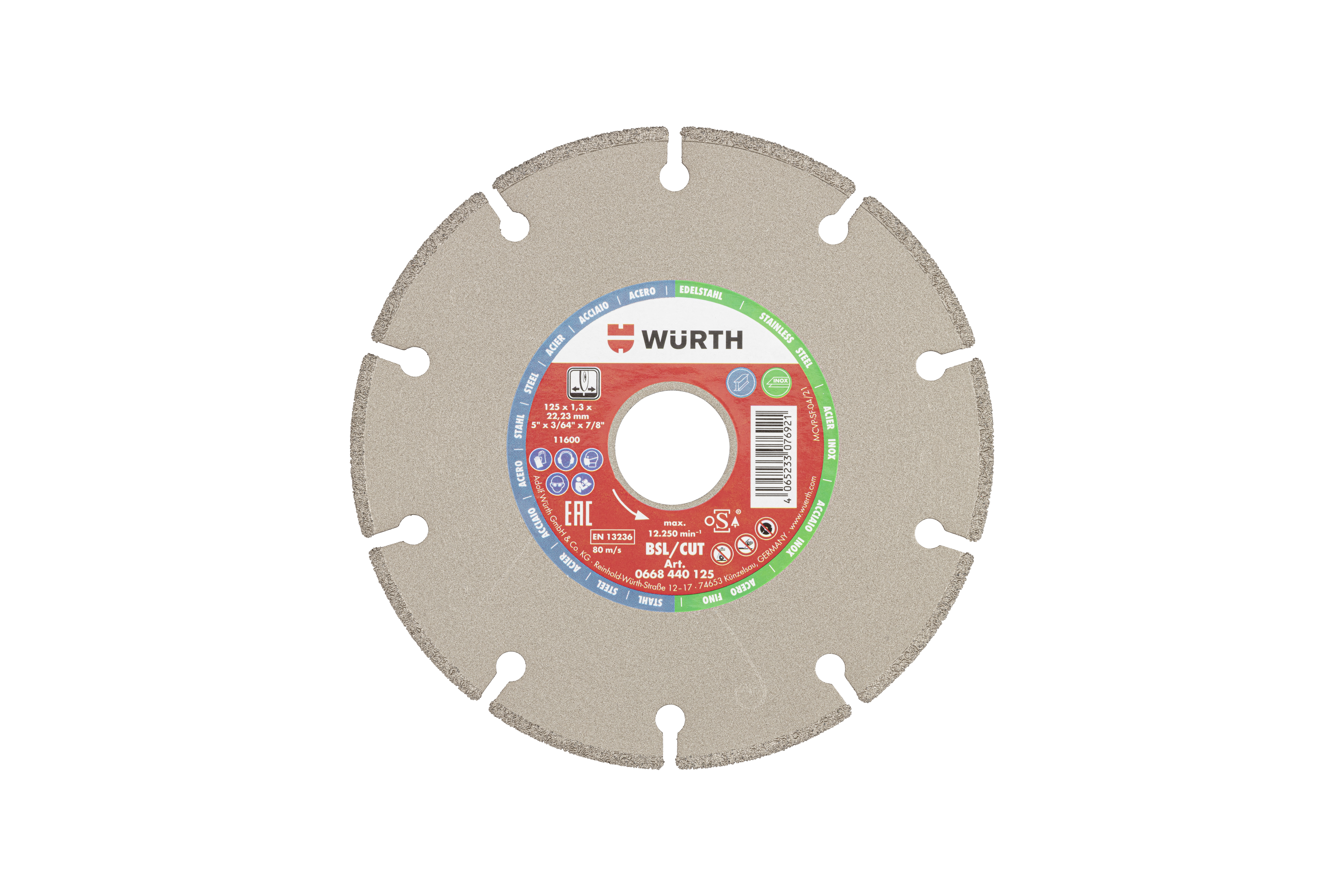 BSL metal diamond cutting disc - D125mm